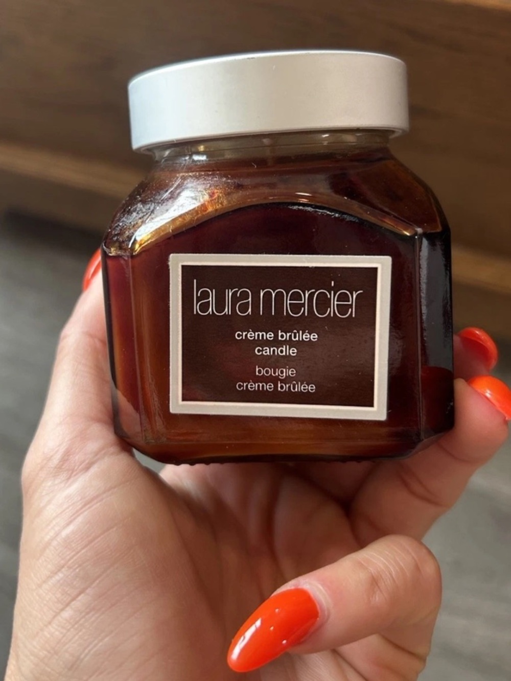 Laura Mercier Creme Brulee Candle 6oz Amber Jar Discontinued New Quite Luxury